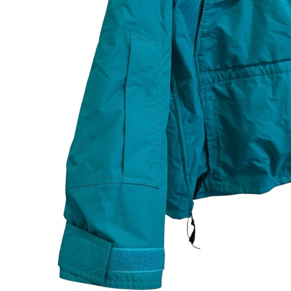 LIKE NEW VINTAGE Columbia Radial Sleeve Pullover Jacket Teal 1/4 Zip Windbreaker - Picture 3 of 15